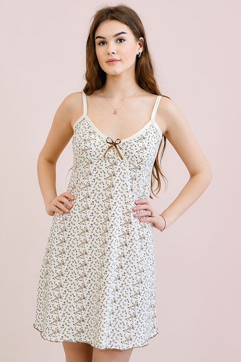 Фото товара 9112, сорочка на тонких бретельках